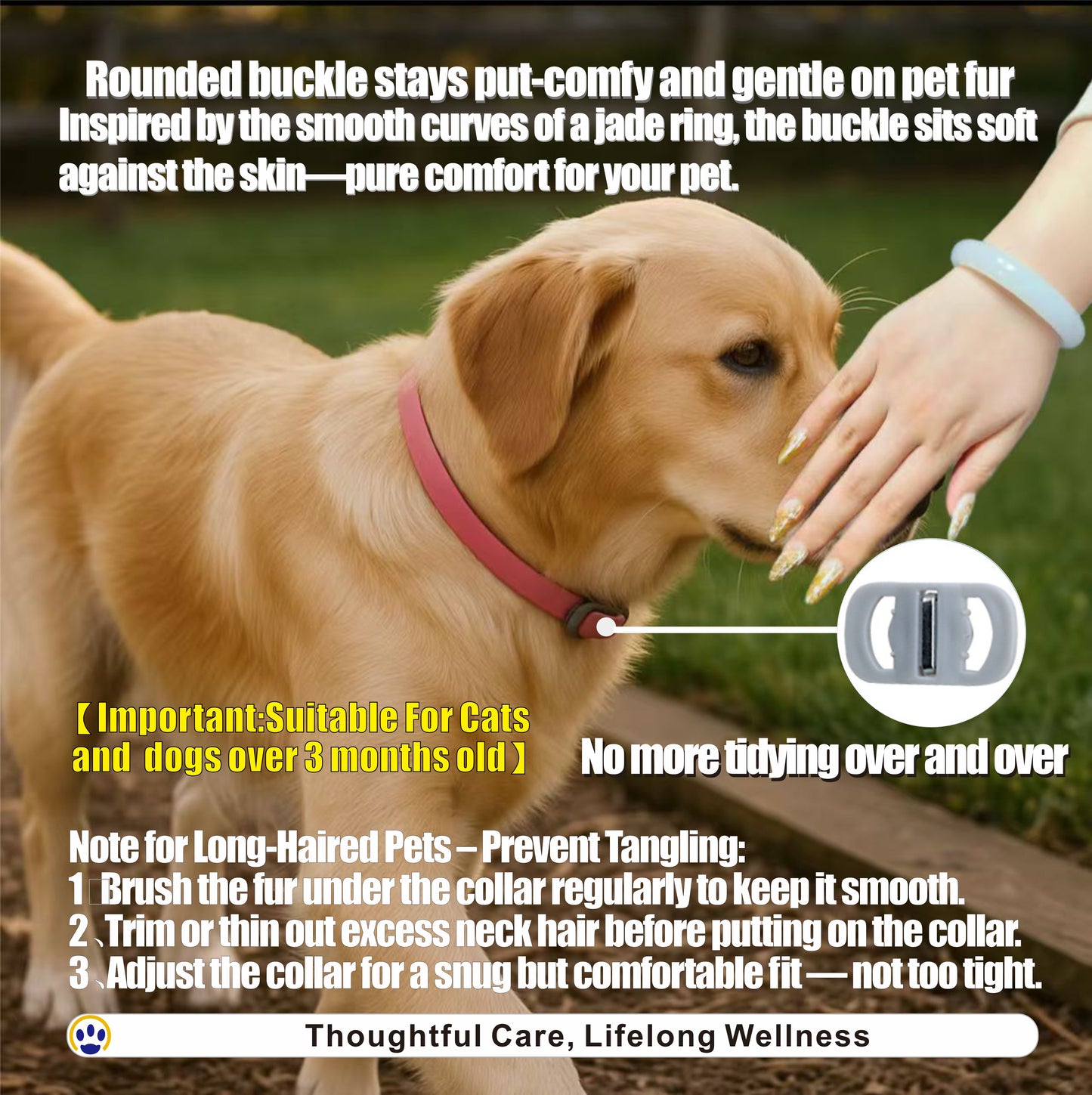 Glow-in-the-Dark Herbal Scented Pet Collar – Natural Comfort & Visibility for Dogs & Cats