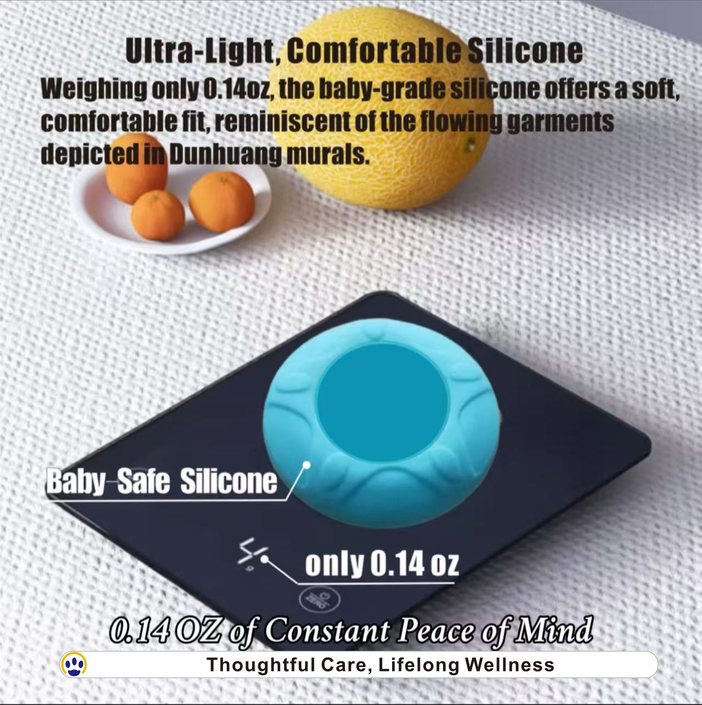 Glow‑in‑the‑Dark Silicone AirTag Case for Pet Collars – IP54 Waterproof GPS Tracker Protector